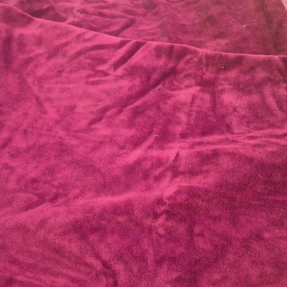 Fabric, Raspberry Red Stretch Velour 60" x 1/2 yd